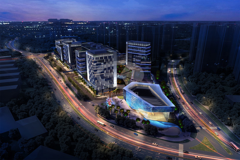 廣州商業園區夜景照明工程 廣州商業園區夜景照明工程