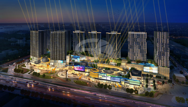 商業廣場夜景亮化設計